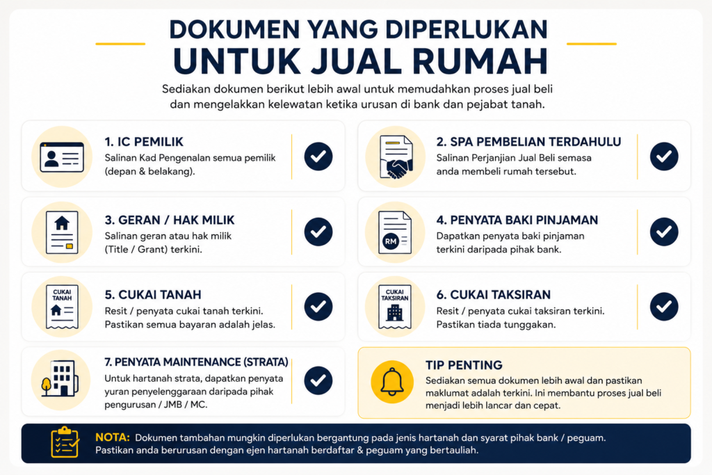 Dokumen untuk jual rumah masih ada loan