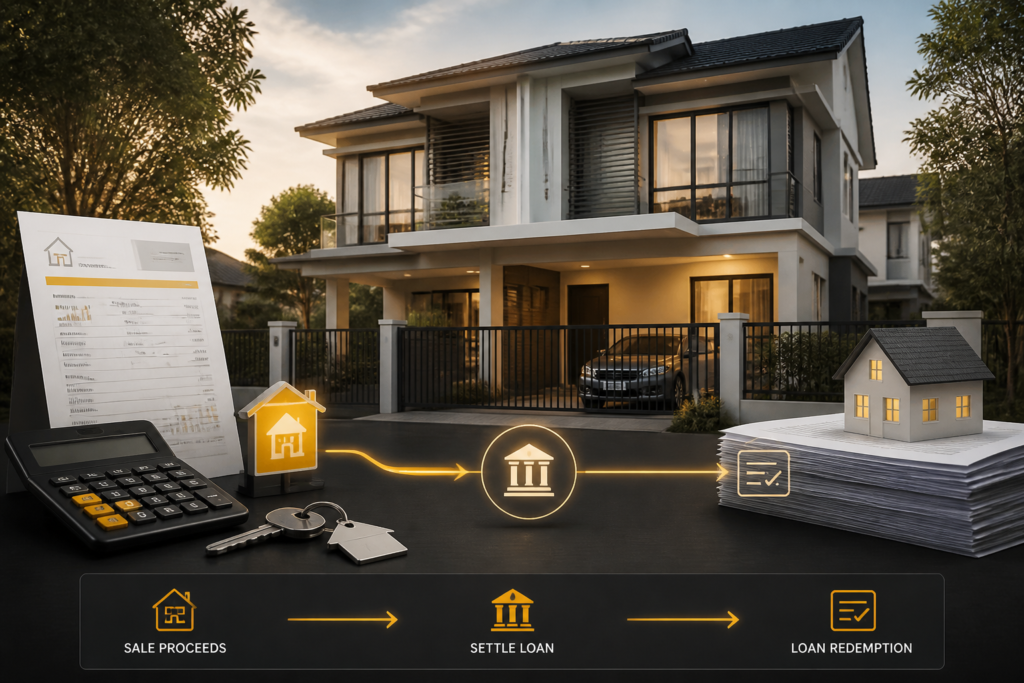 cara jual rumah masih ada loan
