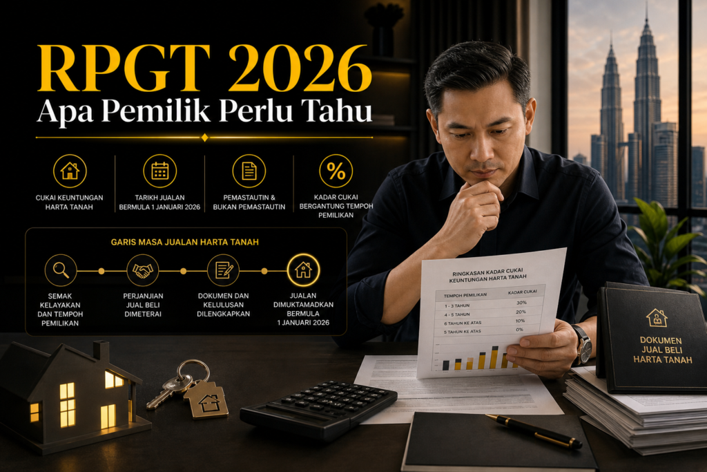 RPGT 2026 untuk pemilik rumah yang mahu jual hartanah